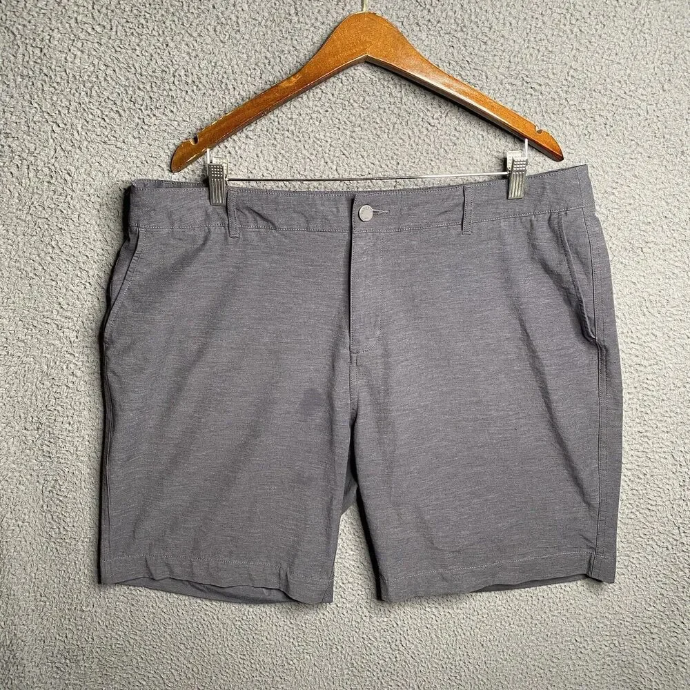 FAHERTY All Day Short Men's Size 38 Gray 9 Inch Inseam Stretch Pockets
